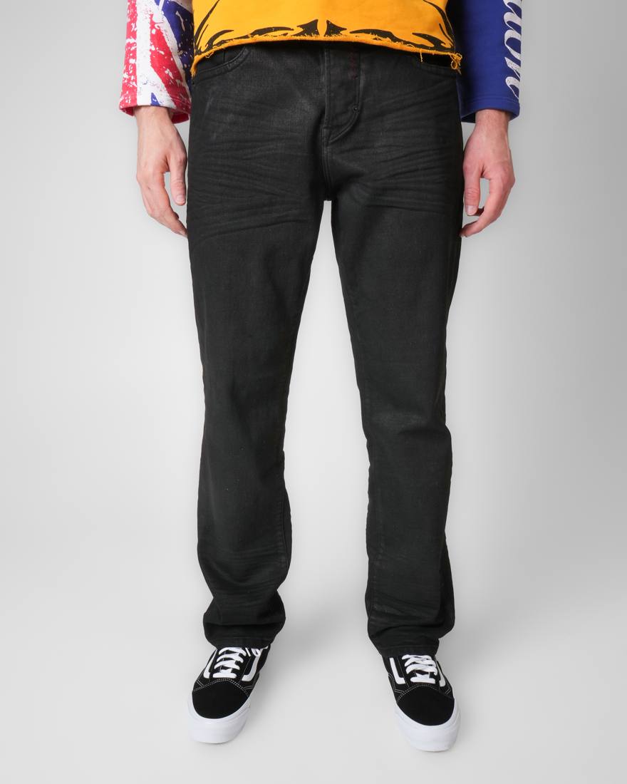 Wet Paint Jean in Black Coated